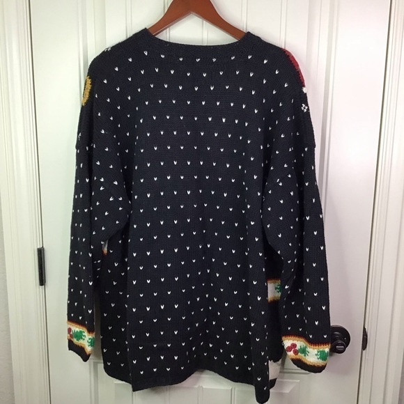 Vintage Signatures by Northern Isles Hand Knitted Christmas Cardigan Size 1X. - Picture 6 of 9